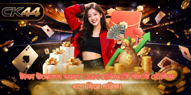 টাকা উত্তোলন করুন CK44 প্রক্রিয়াটি তিনটি মৌলিক ধাপ নিয়ে গঠিত।